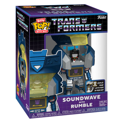 Figura Funko Bitty POP! Transformers Soundwave con Rumble - 2