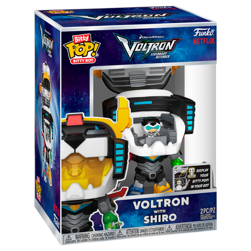 Figura FUNKO Bitty POP! de Voltron con Siro, con armadura multicolor y espada - 2