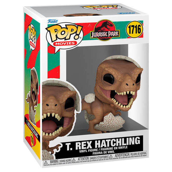 Figura Funko POP! T.Rex Hatchling de Jurassic Park saliendo del huevo - 2