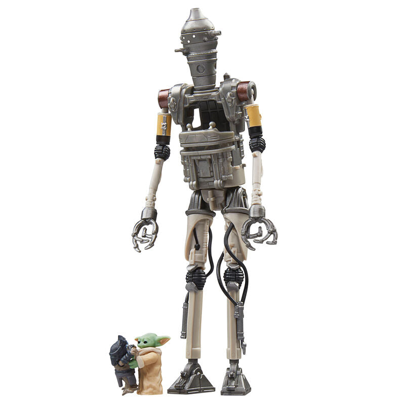 Figura articulada de IG-12 con Grogu y Anzellan