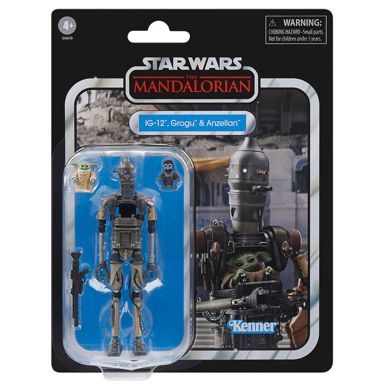 Figura articulada de IG-12 con Grogu y Anzellan - 2