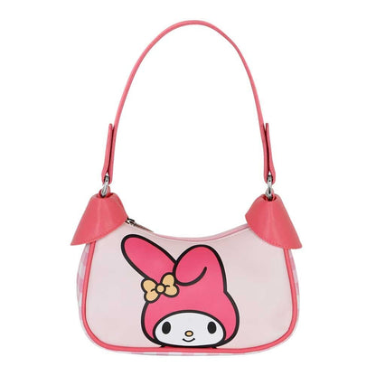 Bolso rosa de My Melody con asa superior y cierre de cremallera