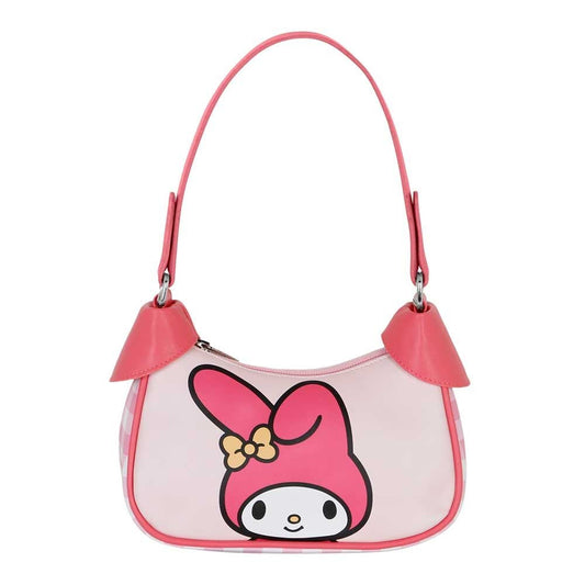 Bolso rosa de My Melody con asa superior y cierre de cremallera