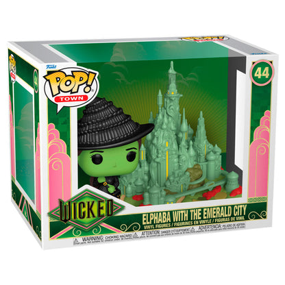 Figura Funko POP Town de Elphaba junto a la Ciudad Esmeralda - 2
