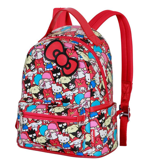 Mochila Friends de Hello Kitty con estampado multicolor y lazo rojo - 2
