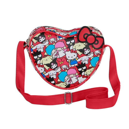 Bolso corazón rojo Friends Hello Kitty con asa larga