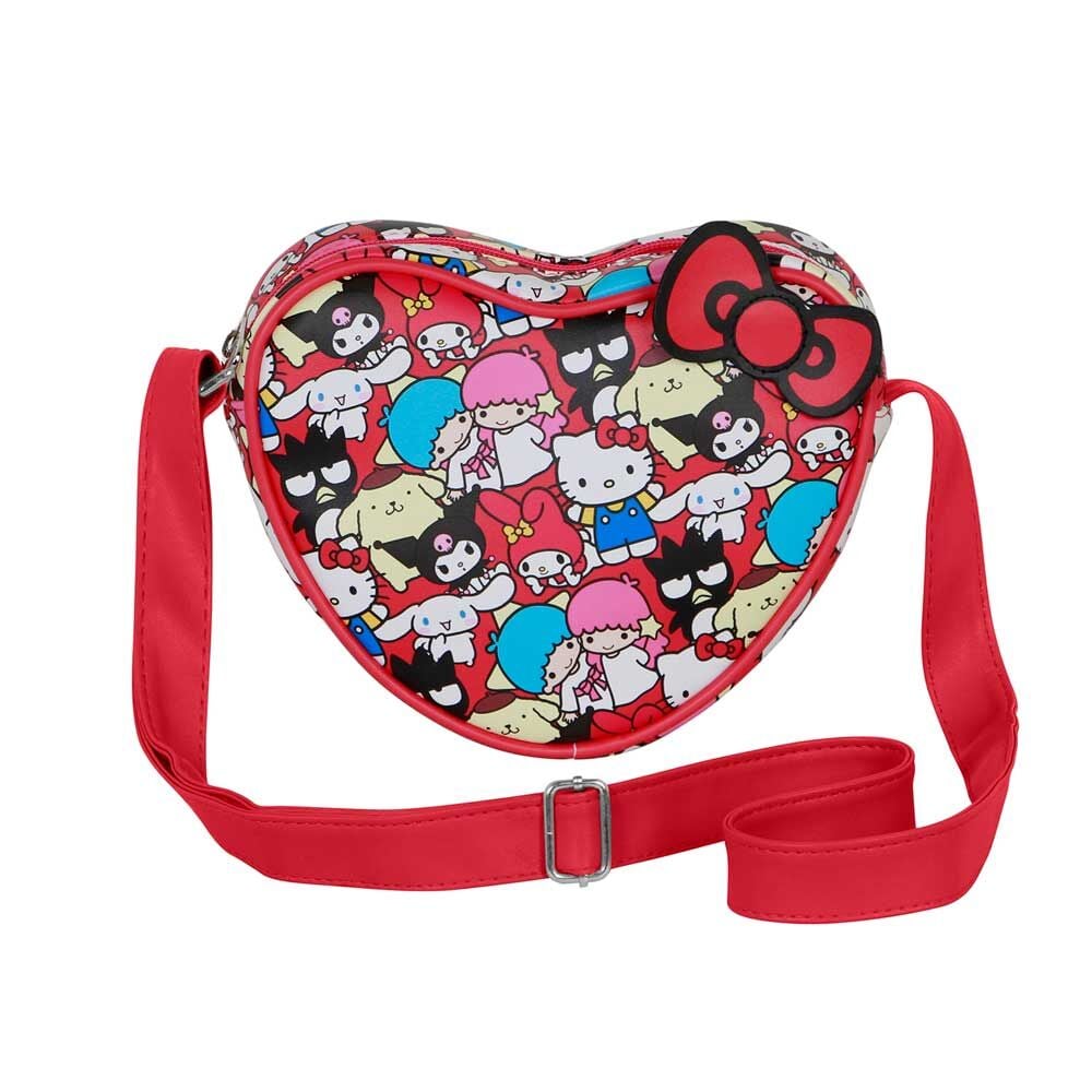 Bolso corazón rojo Friends Hello Kitty con asa larga
