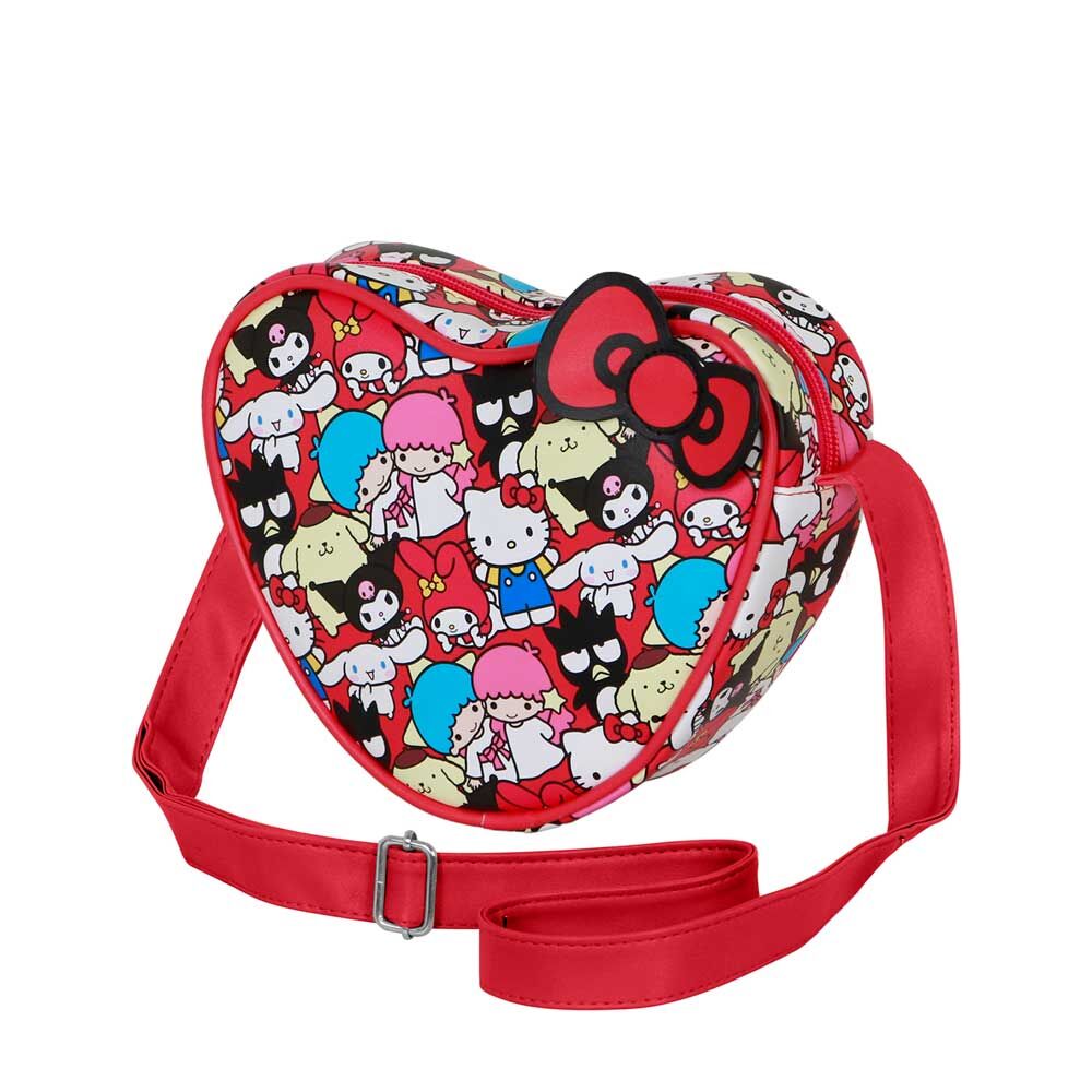 Bolso corazón rojo Friends Hello Kitty con asa larga - 3