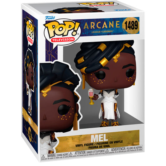 Figura Funko POP! de Mel de League of Legends Arcane con vestido blanco y copa - 2