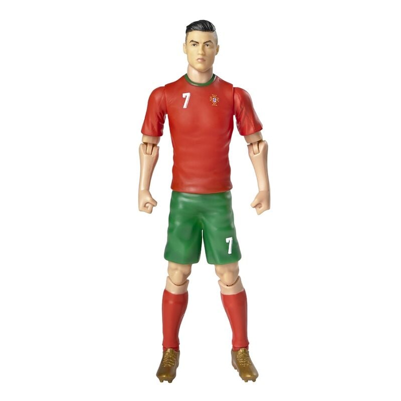 Figura articulada de Cristiano Ronaldo con uniforme de Portugal y balón - 2