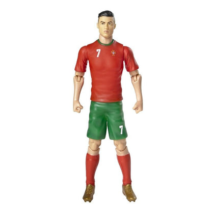 Figura articulada de Cristiano Ronaldo con uniforme de Portugal y balón - 2