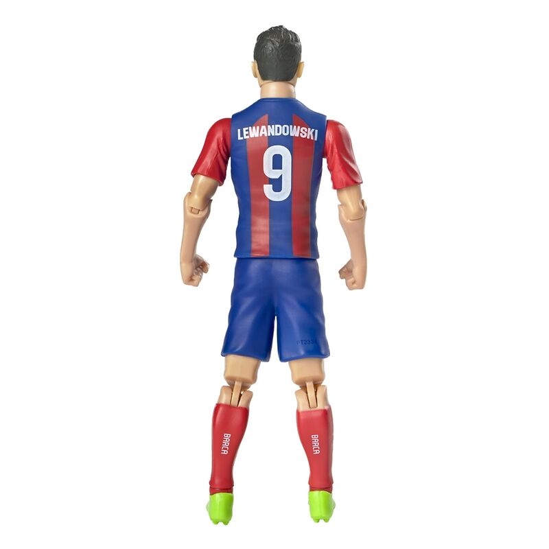 Figura articulada de Lewandowski con la equipación del FC Barcelona y un balón - 3