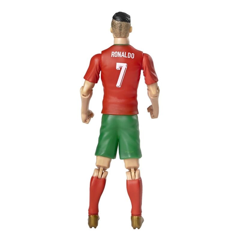 Figura articulada de Cristiano Ronaldo con uniforme de Portugal y balón - 3