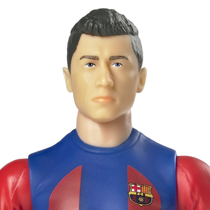 Figura articulada de Lewandowski con la equipación del FC Barcelona y un balón - 4
