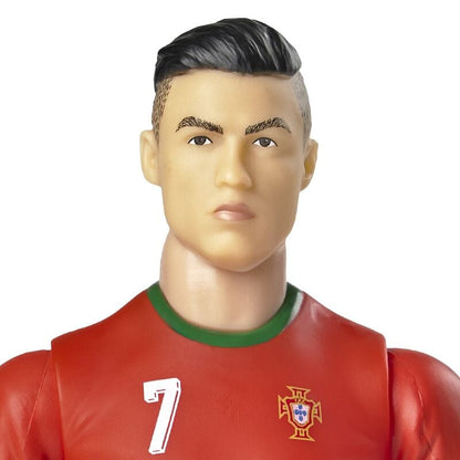 Figura articulada de Cristiano Ronaldo con uniforme de Portugal y balón - 4