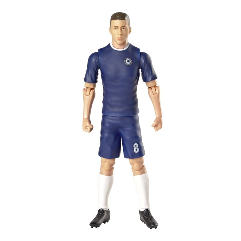 Figura articulada de Enzo Fernández con la equipación azul del Chelsea y un balón - 2