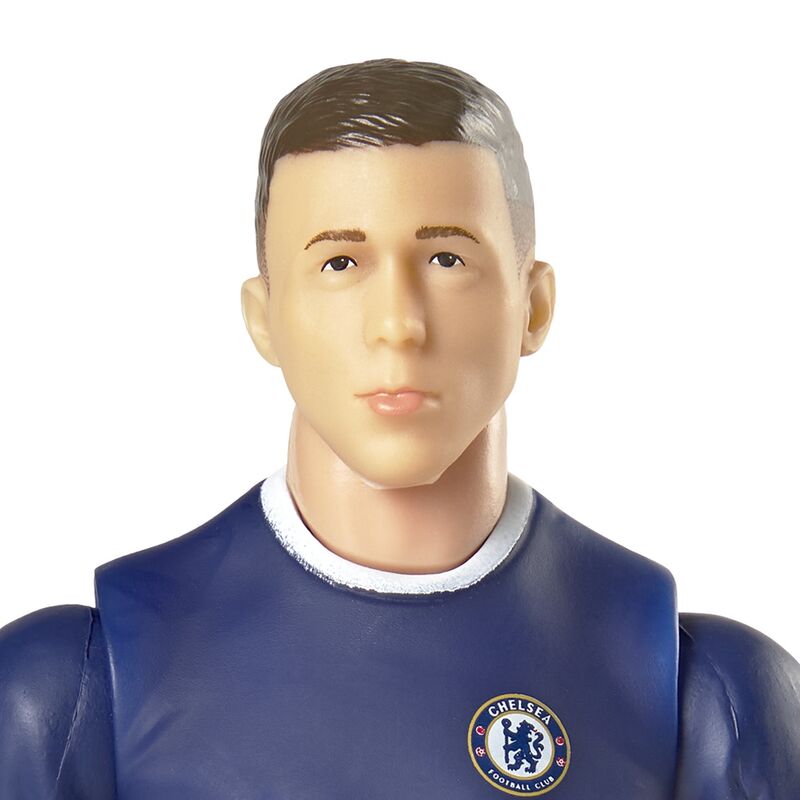 Figura articulada de Enzo Fernández con la equipación azul del Chelsea y un balón - 3