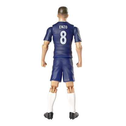 Figura articulada de Enzo Fernández con la equipación azul del Chelsea y un balón - 4