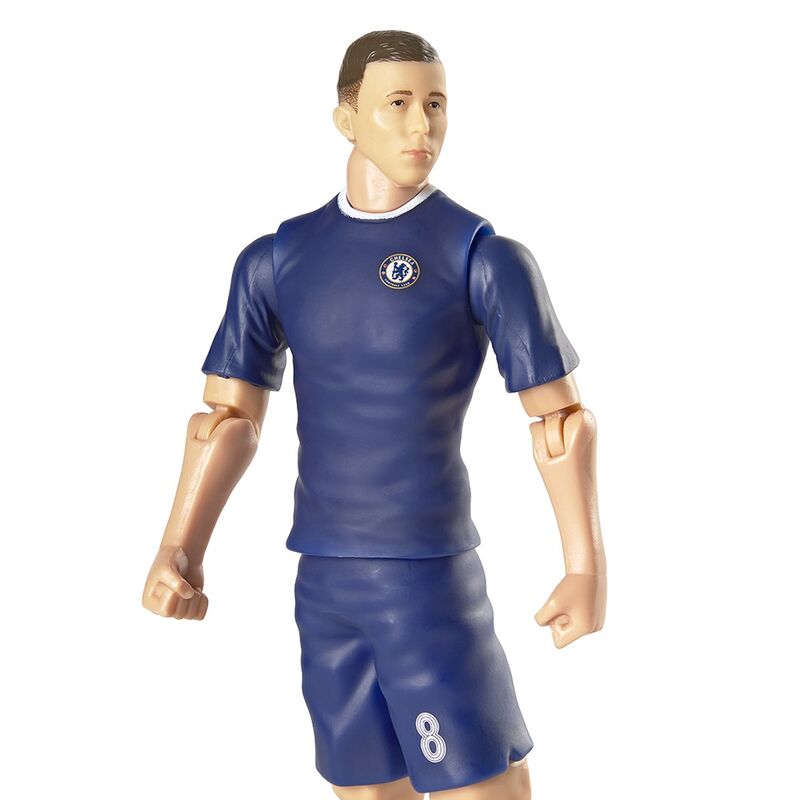 Figura articulada de Enzo Fernández con la equipación azul del Chelsea y un balón - 5