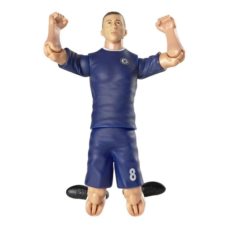 Figura articulada de Enzo Fernández con la equipación azul del Chelsea y un balón - 6