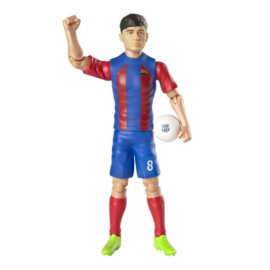 Figura articulada de Pedri con la equipación del FC Barcelona y una pelota - 5