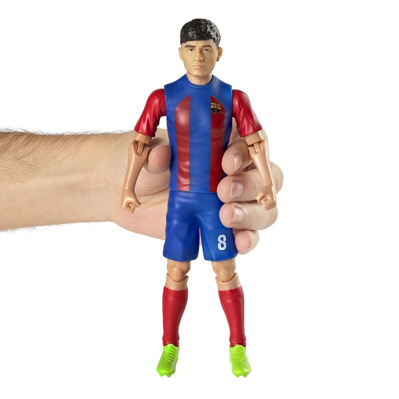 Figura articulada de Pedri con la equipación del FC Barcelona y una pelota - 6