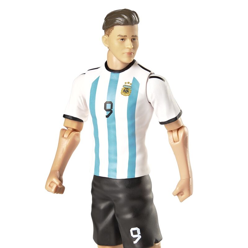 Figura articulada de Julián Álvarez con la camiseta de Argentina y un balón - 5