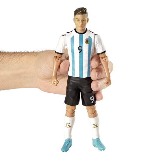 Figura articulada de Julián Álvarez con la camiseta de Argentina y un balón - 6