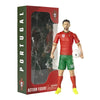 Figura articulada de Bernando Silva con la equipación de Portugal y un balón