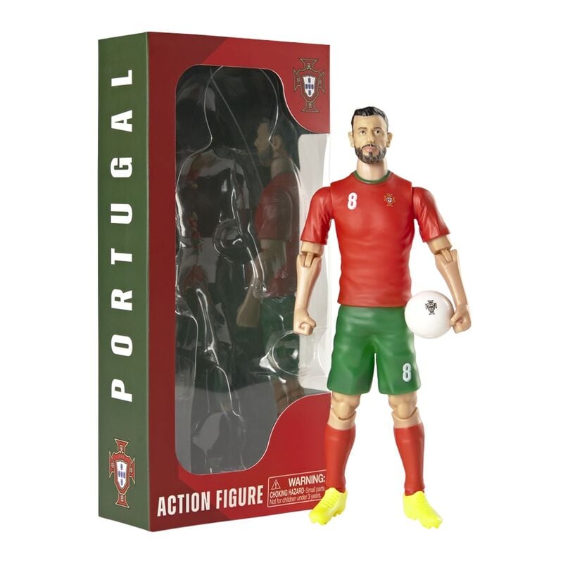 Figura articulada de Bruno Fernandes con la equipación de Portugal