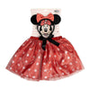 Set de diadema con orejas de Minnie y tutú rojo de lunares