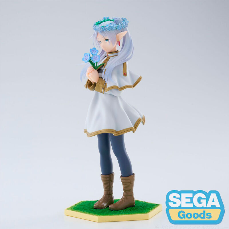Figura de Frieren Flower Garden con flores azules y base verde - 2
