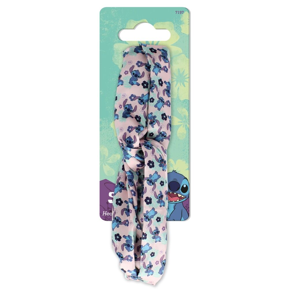 Cinta elástica para el pelo Stitch Disney con estampado floral surtido - 3