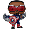 Figura Funko POP! del Capitán América con escudo y alas plateadas