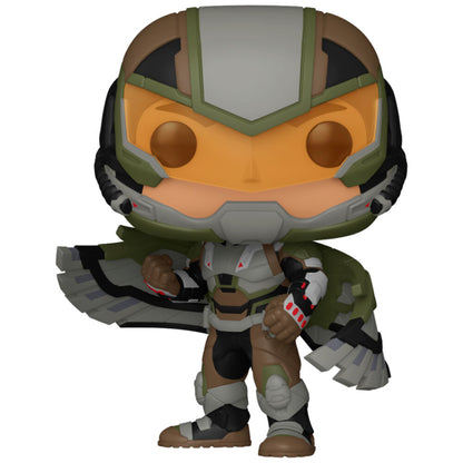 Figura Funko POP de Falcon con casco, armadura y alas
