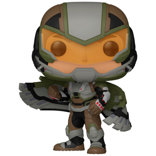 Figura Funko POP de Falcon con casco, armadura y alas