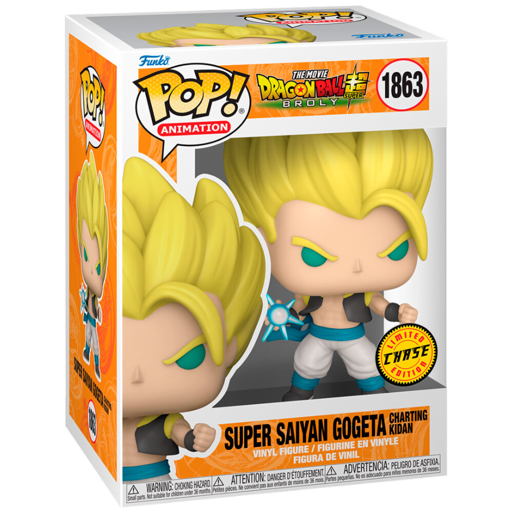 Figura Funko POP! Chase de Gogeta Super Saiyan en caja