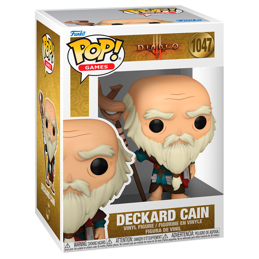 Figura Funko POP! de Deckard Cain de Diablo con bastón - 2