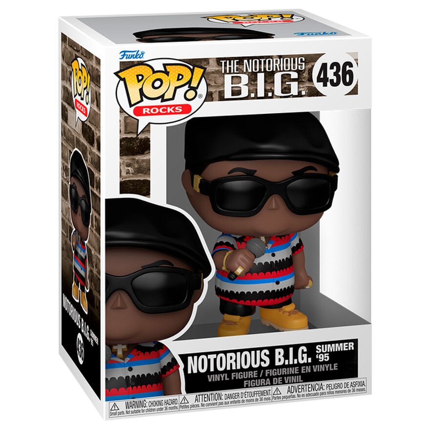 Figura Funko POP de Notorious B.I.G. Summer 95 con micrófono - 2