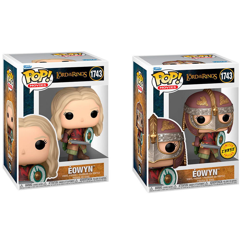 Figura Funko POP! de Eowyn con espada y escudo en caja