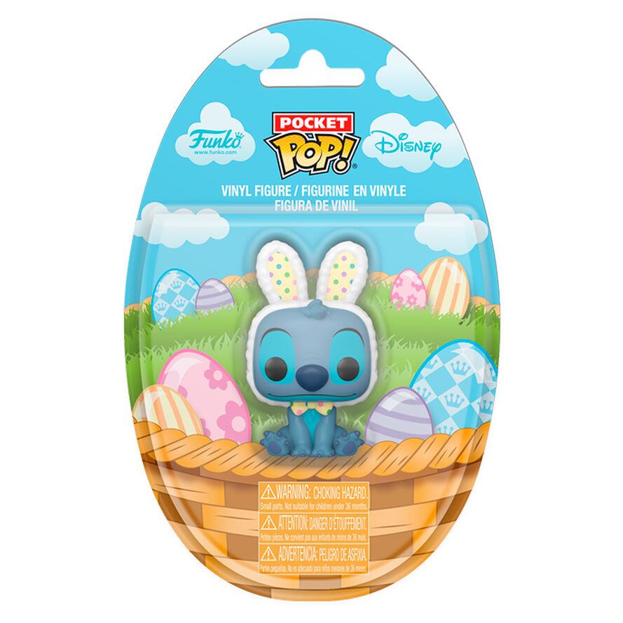 Figura FUNKO Pocket POP! de Stitch con orejas de conejo de Pascua