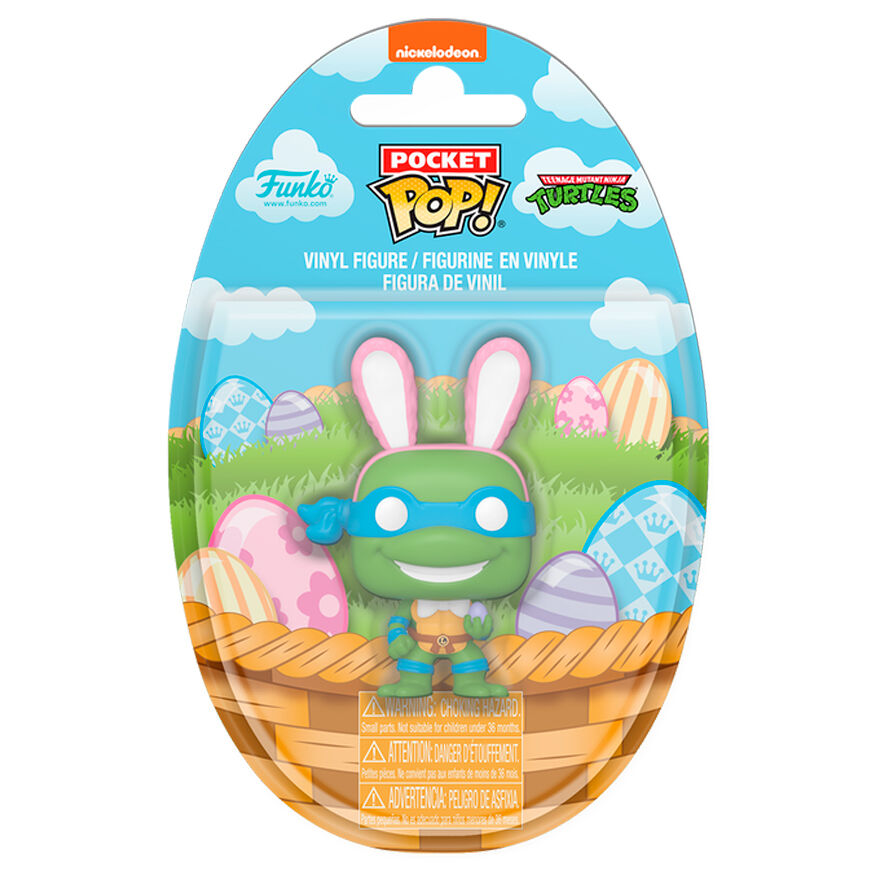 Figura FUNKO Pocket POP! de Leonardo de Tortugas Ninja con orejas de conejo