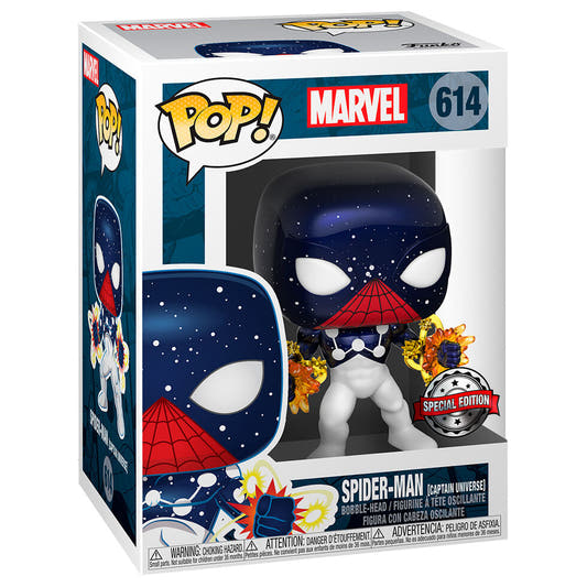 Figura Funko POP! Spider-Man Captain Universe Exclusive en caja