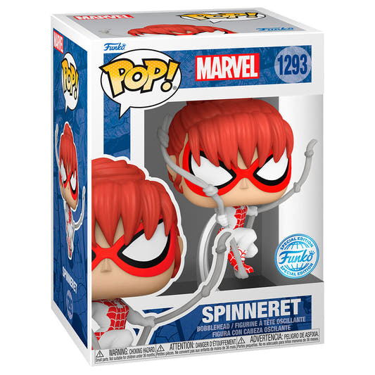 Figura Funko POP! Marvel Spider-Man Spinneret Exclusive 1293 en caja