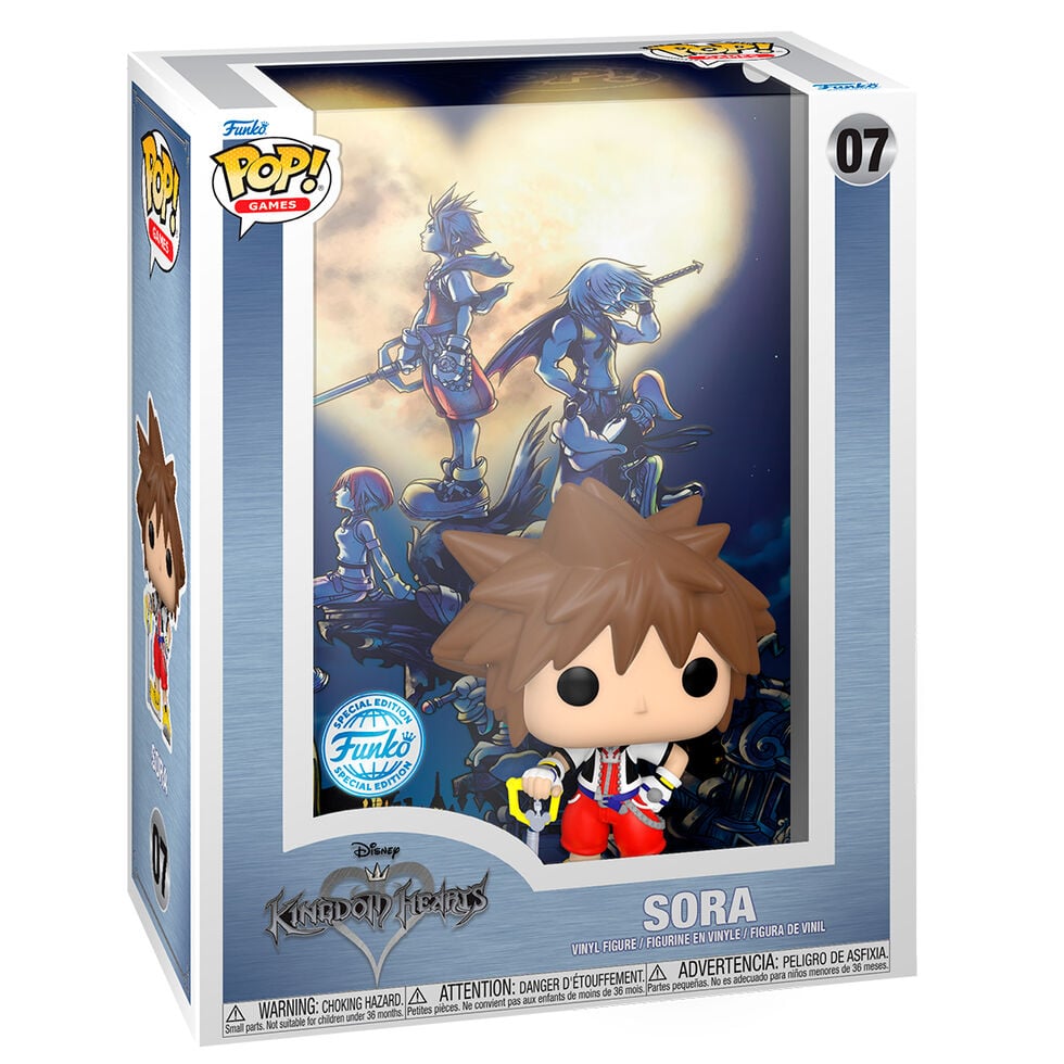 Figura Funko POP! Game Cover de Sora de Kingdom Hearts en caja