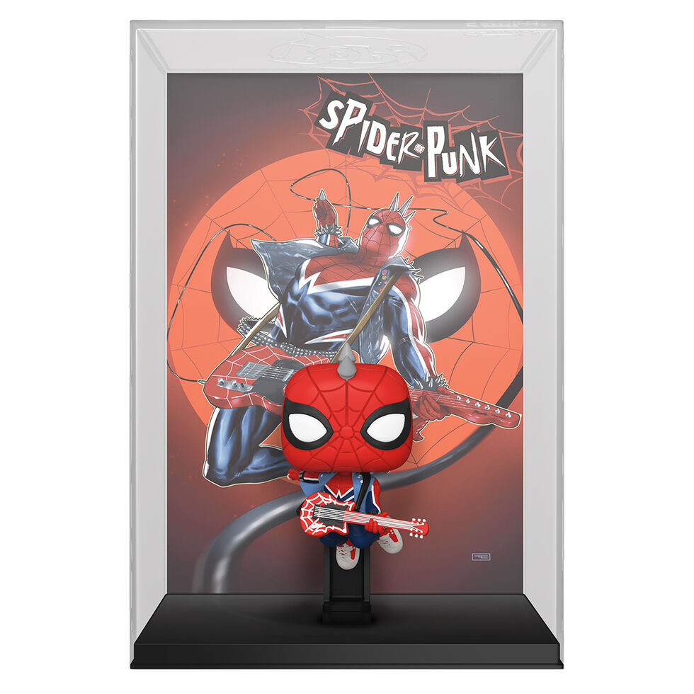 Figura FUNKO POP! Comic Covers Marvel Spider-Punk con guitarra - 2