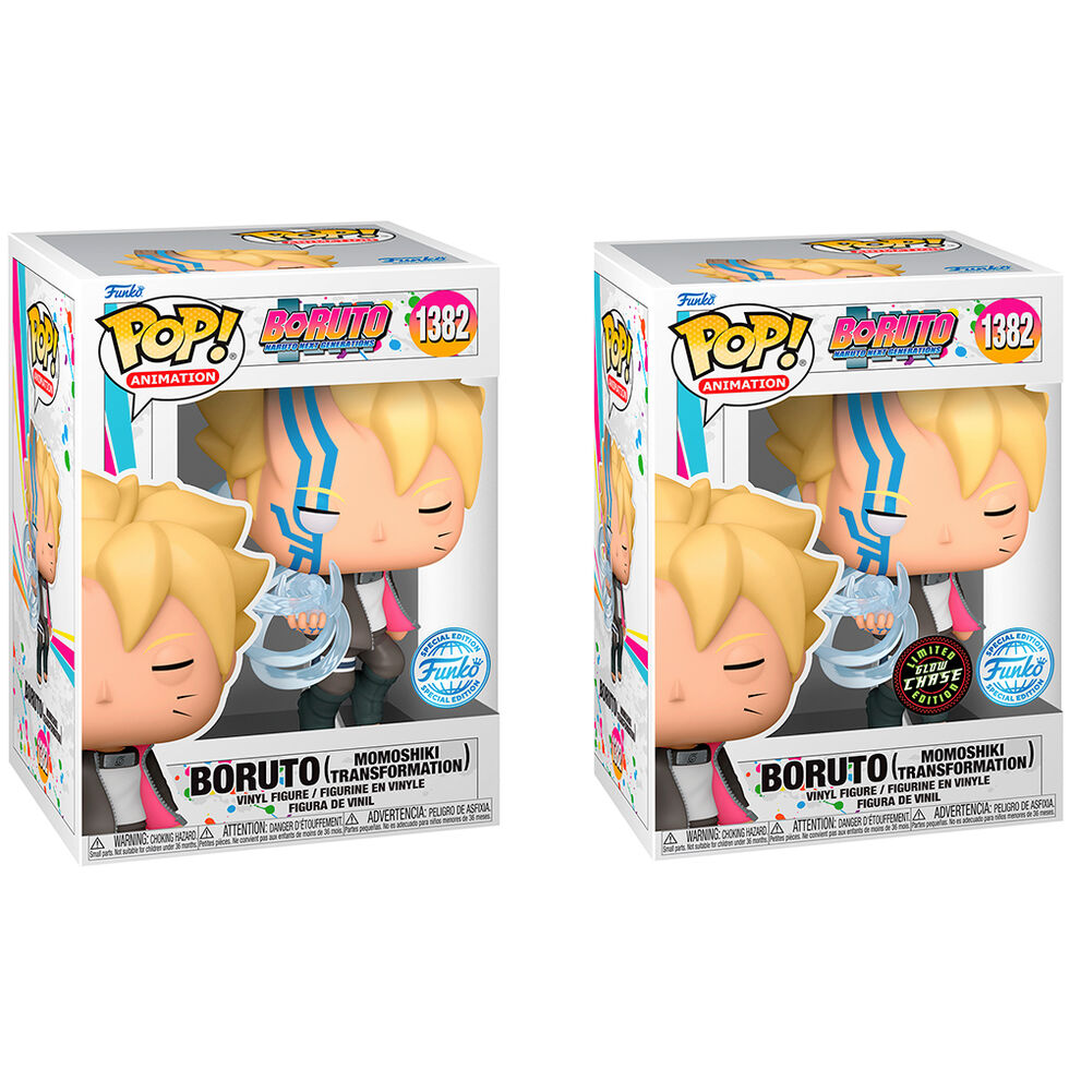 Figura Funko POP! de Boruto Momoshiki Transformation en caja