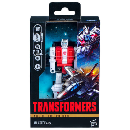 Figura Transformers Air Raid en modo robot rojo, blanco y negro - 2