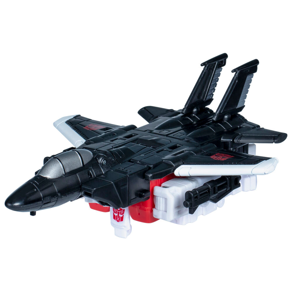 Figura Transformers Air Raid en modo robot rojo, blanco y negro - 3