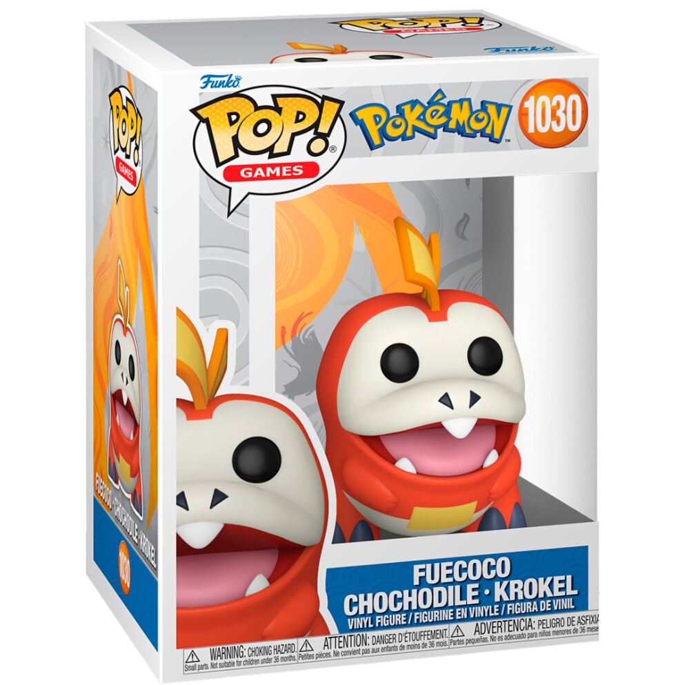 Figura Funko POP! Pokémon Fuecoco 1030 en caja con ventana